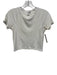 Beyond Yoga Size S White Modal Blend Ribbed Short Sleeve Crop Top White / S