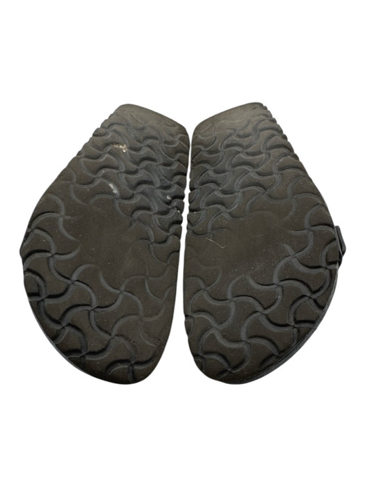 Birkenstock Shoe Size 36 Black Rubber Buckle Double Strap Sandals Black / 36