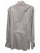 Eton Size 16 White & Brown Cotton Grid Button Up Men's Long Sleeve Shirt White & Brown / 16