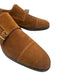Magnanni Shoe Size 12 Brown Suede Solid Double Monk Strap Dress Men's Shoes Brown / 12