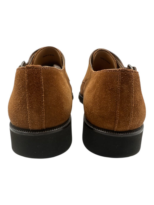 Magnanni Shoe Size 12 Brown Suede Solid Double Monk Strap Dress Men's Shoes Brown / 12