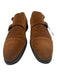 Magnanni Shoe Size 12 Brown Suede Solid Double Monk Strap Dress Men's Shoes Brown / 12