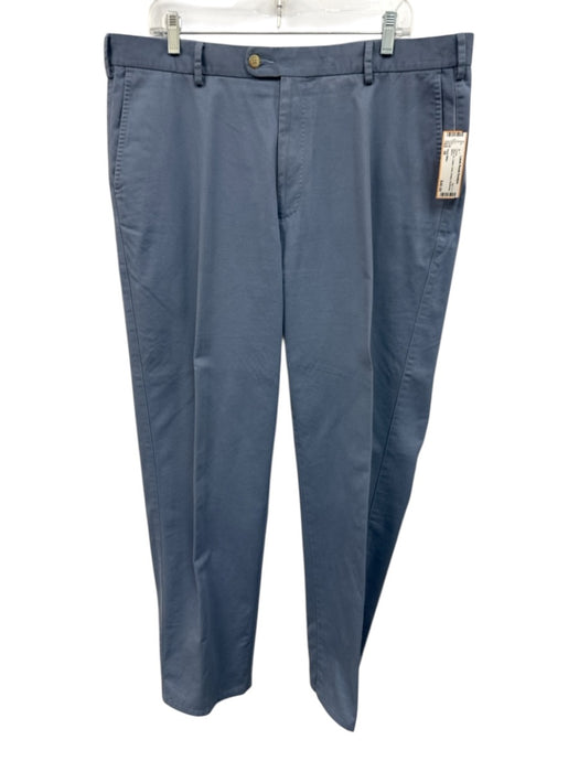 Peter Millar Size 38 Blue Cotton Solid Khakis Men's Pants Blue / 38