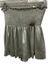 Queen of Sparkles Size XS Silver White Polyester Blend Wide Waist Band Shorts Silver White / XS