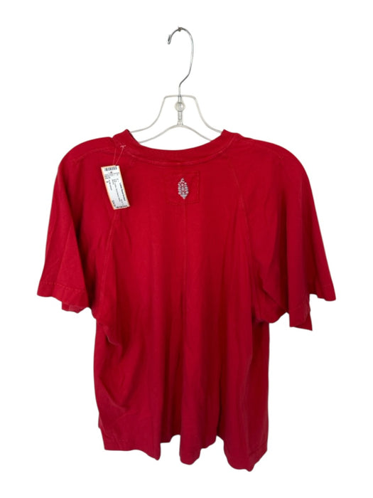 FP Movement Size S Red Cotton Short Sleeve Athletic Top Red / S