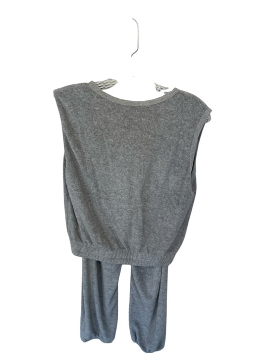 perfectwhitetee Size S Gray Terry Cloth Sleeveless Drawstring Jogger Pant Set Gray / S