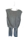 perfectwhitetee Size S Gray Terry Cloth Sleeveless Drawstring Jogger Pant Set Gray / S