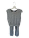 perfectwhitetee Size S Gray Terry Cloth Sleeveless Drawstring Jogger Pant Set Gray / S