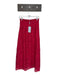 Hill House Size S Pink Cotton & Polyester Lace Elastic Waist eyelet Maxi Skirt Pink / S