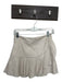 Do + Be Size S Cream Polyester Blend Vegan Leather Side Zip Wrapped Mini Skirt Cream / S