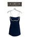 Alo Size XS Navy & white Polyester Blend Spaghetti Strap Line Details Dress Navy & white / XS