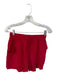S'edge Size S/M Red Cotton Cap Sleeve Crinkle Drawstring Short Set Red / S/M
