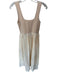 Monrow Size S Tan Cotton Blend Sleeveless Front Pockets Maxi Mixed Media Dress Tan / S