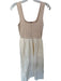 Monrow Size S Tan Cotton Blend Sleeveless Front Pockets Maxi Mixed Media Dress Tan / S