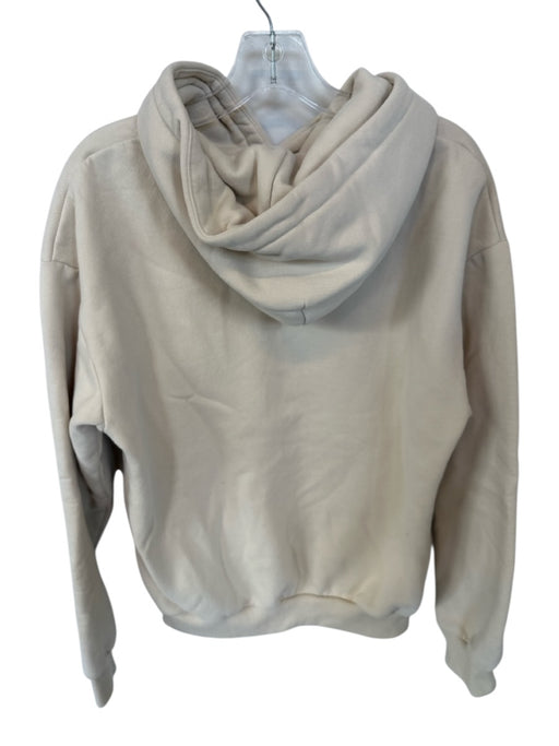 Comfrt Size S Tan Cotton Long Sleeve kangaroo Pocket Oversize Hoodie Tan / S