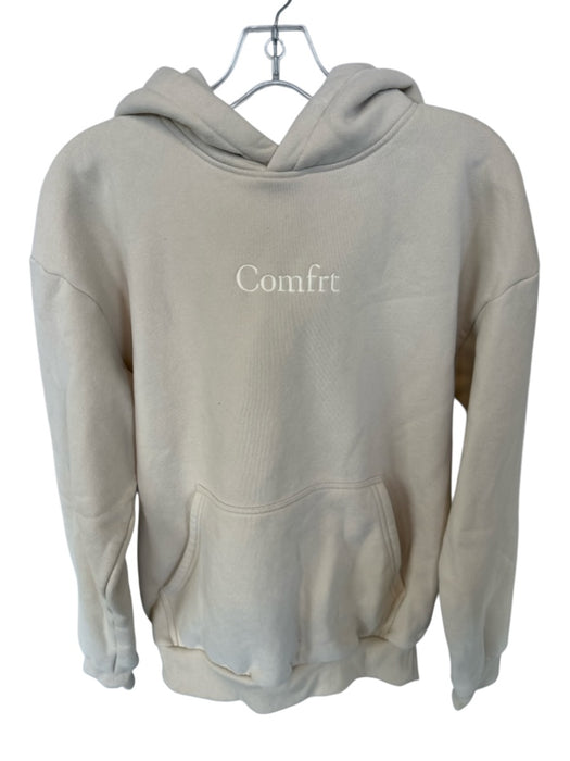 Comfrt Size S Tan Cotton Long Sleeve kangaroo Pocket Oversize Hoodie Tan / S