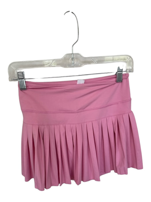 Goldhinge Size S Pink Polyester Blend Waist Band Pleated Athletic Skort Pink / S