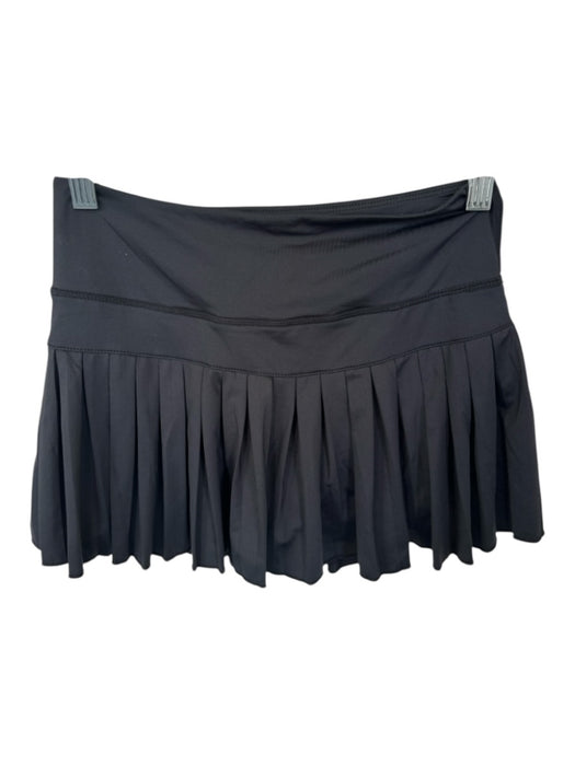 Goldhinge Size S Black Polyester Blend Waist Band Pleated Athletic Skort Black / S