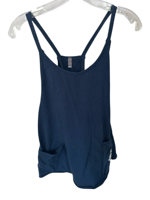 FP Movement Size XS Navy & white Cotton Spaghetti Strap built in shorts Dress Navy & white / XS
