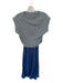 By Anthropologie Size XS Gray & Blue Viscose Blend Cap Sleeve Sweater top Dress Gray & Blue / XS