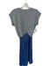 By Anthropologie Size XS Gray & Blue Viscose Blend Cap Sleeve Sweater top Dress Gray & Blue / XS