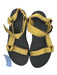 Teva Shoe Size 7 Gold & Black Rubber Canvas Metallic Platform Velcro Sandals Gold & Black / 7