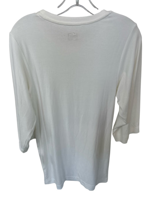 Free-est Size XS White Viscose Long Sleeve Slit Dress White / XS