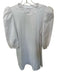 TCEC Size S White Cotton Blend Long Balloon Sleeve Dress White / S