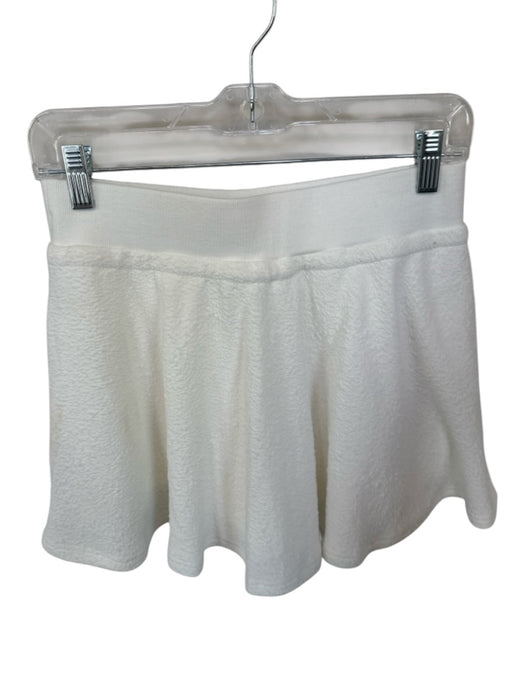 Sundays Size S White Polyester Blend Drawstring Textured Skort White / S