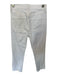 DAZE Size 25 White Cotton Blend High Waist Distressed Bootcut Raw Hem Jeans White / 25