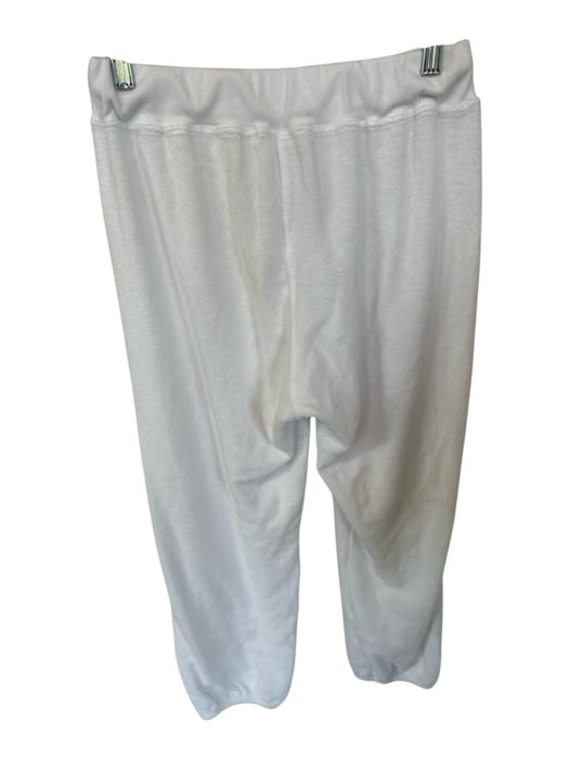 perfectwhitetee Size S White Terry Cloth Drawstring Jogger Lounge Pants White / S