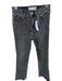DAZE Size 25 Charcoal Cotton Blend High Waist Distressed Bootcut Raw Hem Jeans Charcoal / 25