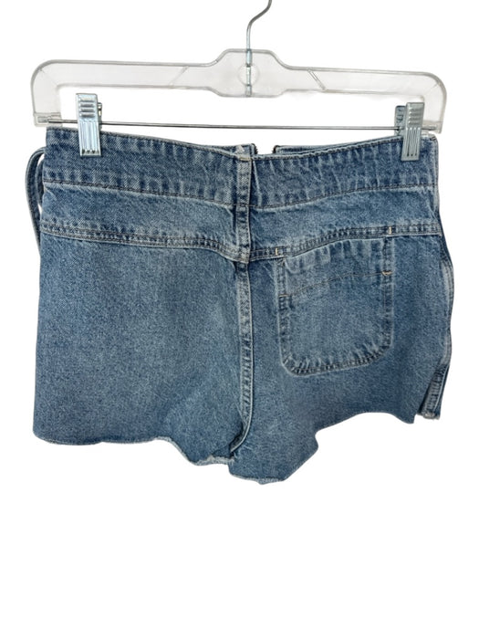 We The Free Size 0 Med Dark Wash Cotton Side Tie Cut Off Denim Skort Med Dark Wash / 0