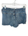 We The Free Size 0 Med Dark Wash Cotton Side Tie Cut Off Denim Skort Med Dark Wash / 0