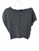 We The Free Size S Charcoal Cotton Cap Sleeve Circles Top Charcoal / S