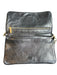 Tory Burch Black & Gold Leather Front Flap Logo Chain Strap Logo Bag Black & Gold / S