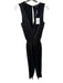 Generation Love Size S Black Silk Sleeveless Lace Detail Elastic Waist Jumper Black / S