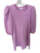 TCEC Size S Purple Cotton Blend 3/4 Balloon Sleeve Dress Purple / S