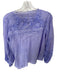 Muche et Muchette Size One Size Purple Cotton Long Sleeve Lace Detail Top Purple / One Size