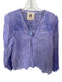 Muche et Muchette Size One Size Purple Cotton Long Sleeve Lace Detail Top Purple / One Size