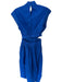 Sincerely Curs Size S Cobalt Blue Cotton Cap Sleeve Cut Out Sides Maxi Dress Cobalt Blue / S
