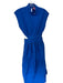 Sincerely Curs Size S Cobalt Blue Cotton Cap Sleeve Cut Out Sides Maxi Dress Cobalt Blue / S