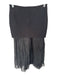Steve Madden Size S Black Lyocell Fold Over Crinkle Maxi Skirt Black / S