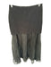 Steve Madden Size S Black Lyocell Fold Over Crinkle Maxi Skirt Black / S