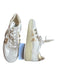 Back 70 Shoe Size 38 White & Gold Leather Metallic Athletic Sneakers White & Gold / 38