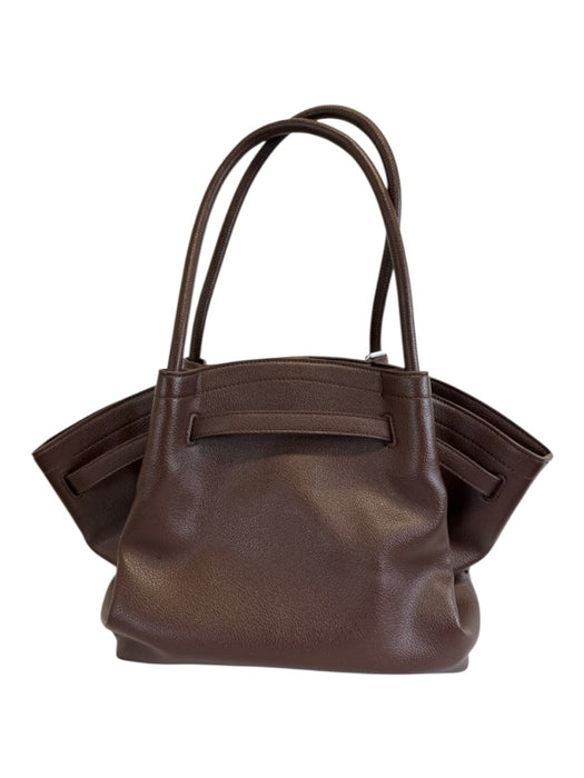 JW PEI Dark Brown Vegan Leather Magnetic Closure Hand & Shoulder Bag Bag Dark Brown / M