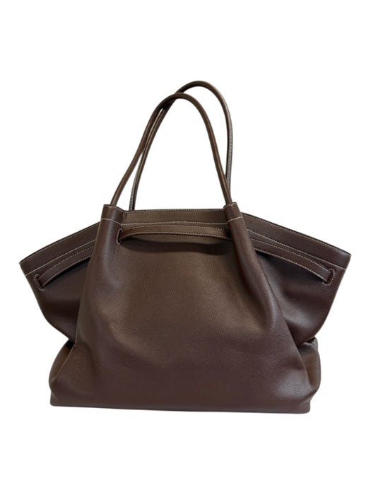 JW PEI Dark Brown Vegan Leather Magnetic Closure Hand & Shoulder Bag Bag Dark Brown / L