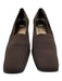Stuart Weitzman Shoe Size 8 Dark Brown textile upper Block Heel Chisel Toe Pumps Dark Brown / 8