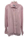 Ledbury Size 18 Pink & White Cotton Plaid Button Up Men's Long Sleeve Shirt Pink & White / 18
