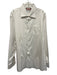 Thomas Pink Size 18.5 White Cotton Blend Solid Button Up Men's Long Sleeve Shirt White / 18.5